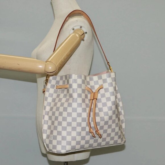 LOUIS VUITTON Damier Azur Giroratta Hand Bag - Picture 1 of 15